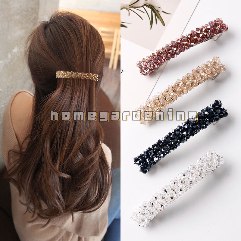 Kẹp Tóc Đính Đá Pha Lê Thanh Lịch Cho Nữ