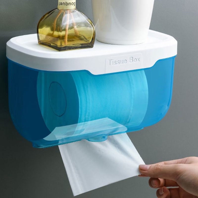 Giá Đỡ Cuộn Giấy Vệ Sinh Gắn Tường Không Cần Đục Lỗ Chống Nước