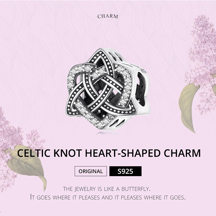 Mặt vòng cổ BAMOER bạc 925 thiết kế thời trang