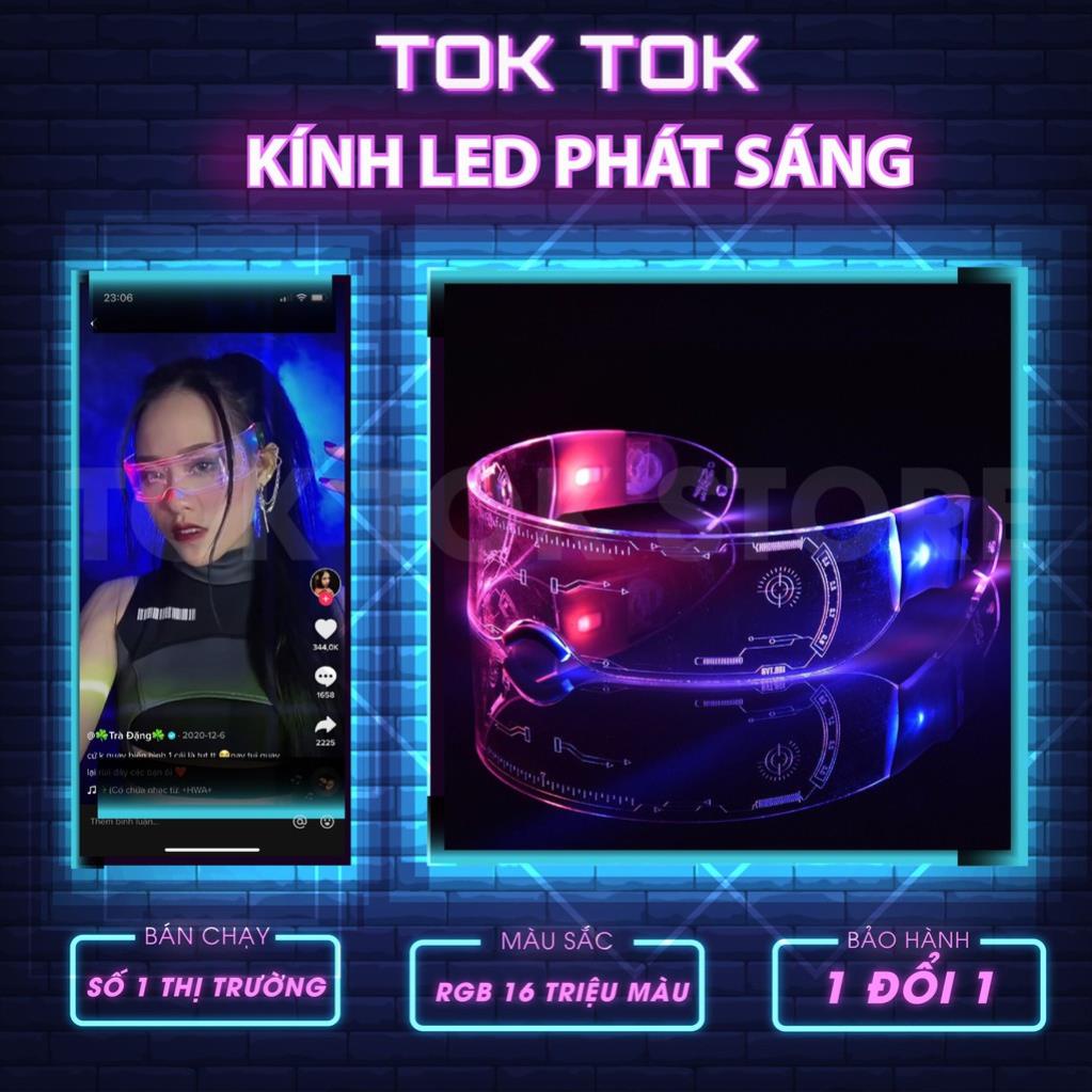 Kính phát sáng 3D kính đèn led pro màu sắc RGB