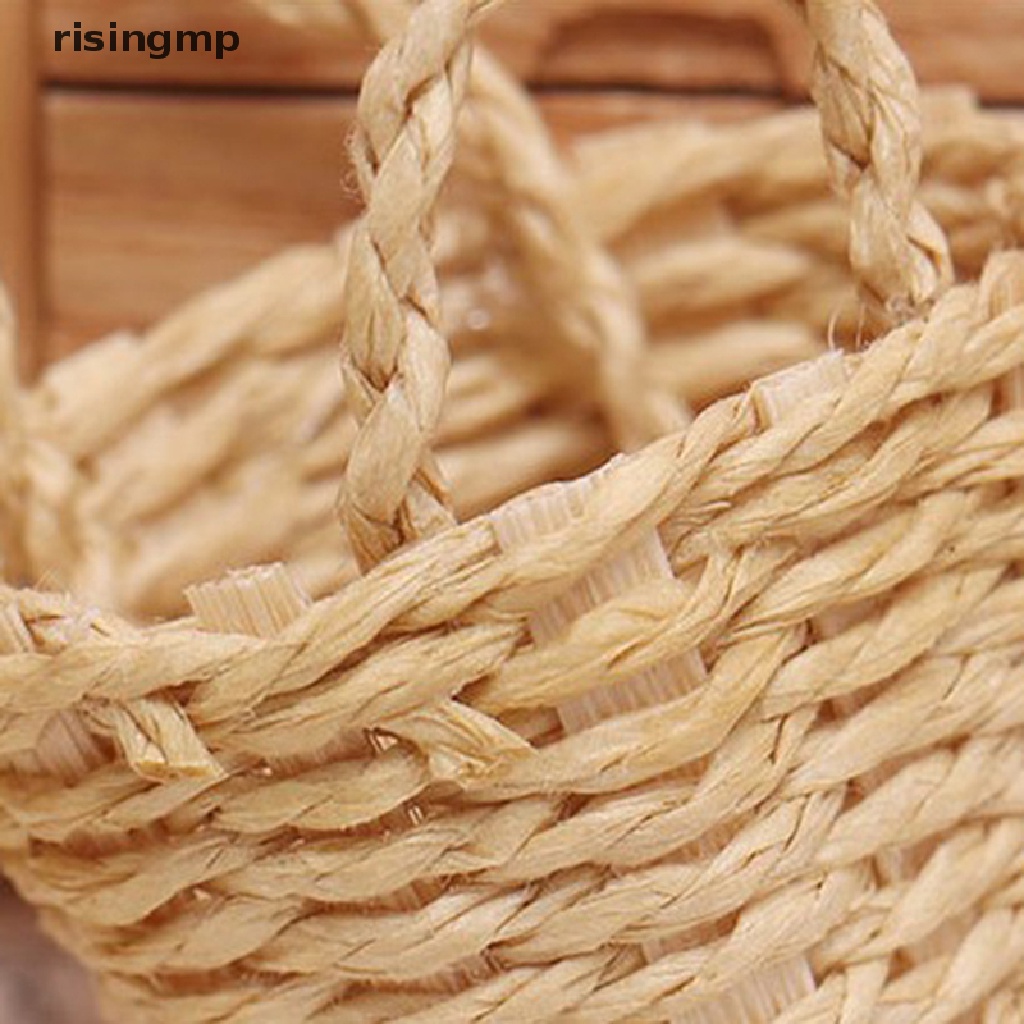 Giỏ Đan Mini Đựng Đồ Trang Trí Nhà Búp Bê Tỉ Lệ 1: 12 ♨Nóng Bỏng