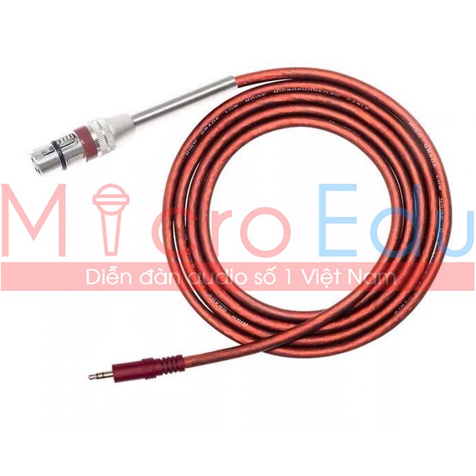 Dây cáp micro chống nhiễu XLR – 3.5mm loại xịn chuẩn