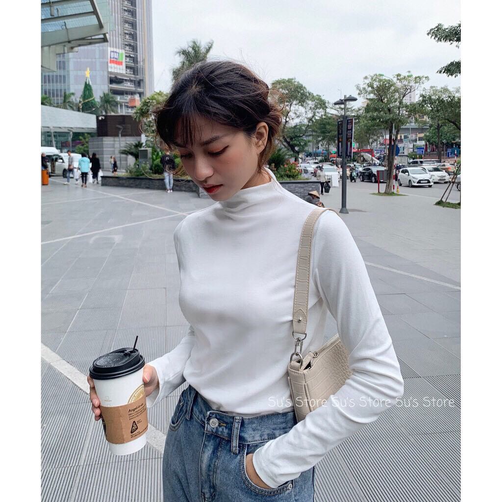 Áo giữ nhiệt cổ leo (có loại lót bông) A1106 và A2074 SUSTORE