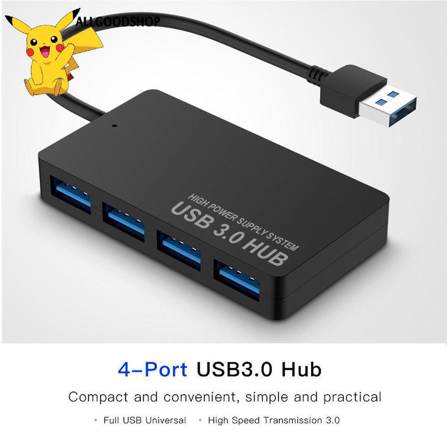 Hub USB 3.0 4 Cổng (Đen) - Bộ Chia USB 3.0 4 Port High Speed