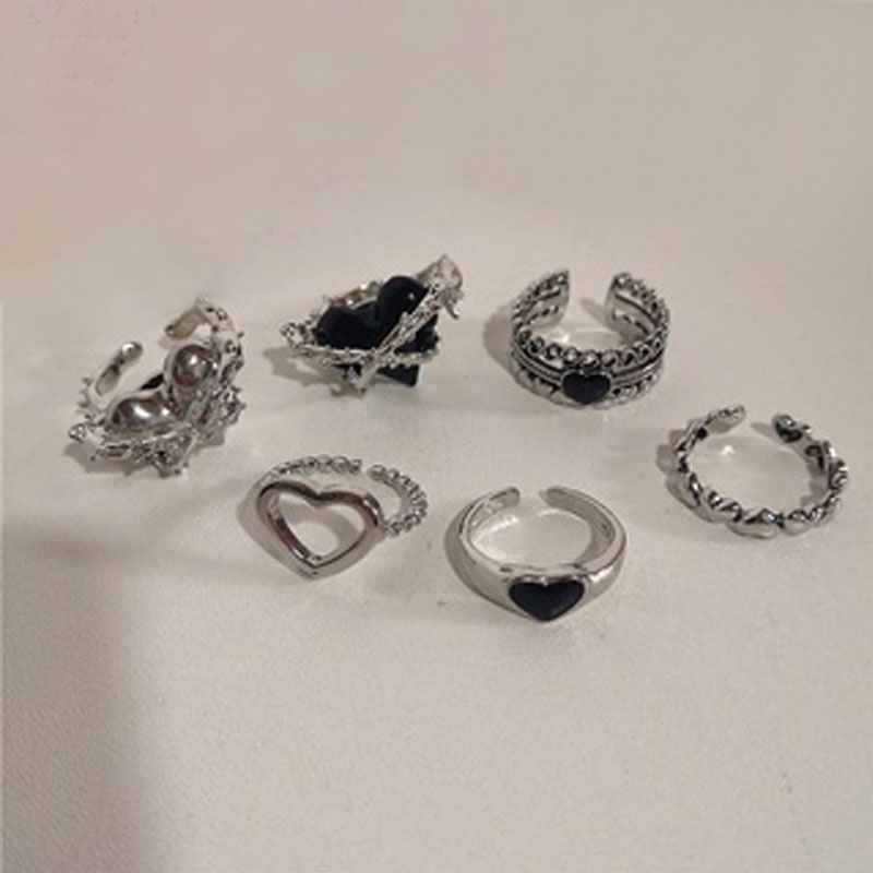 Bộ Trang Sức Mạ Bạc Hình Trái Tim Đơn Giản Cho Nam Nữ