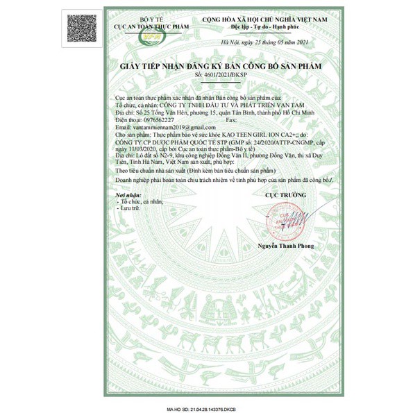 TĂNG CHIỀU CAO CHO NAM  - Kao Teen BOY/Girl ION Ca2+