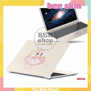 Decal dán laptop BEE SHOP mẫu CHIBI cho máy tính xách tay