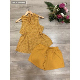 Set bộ đùi in hoa cột nơ