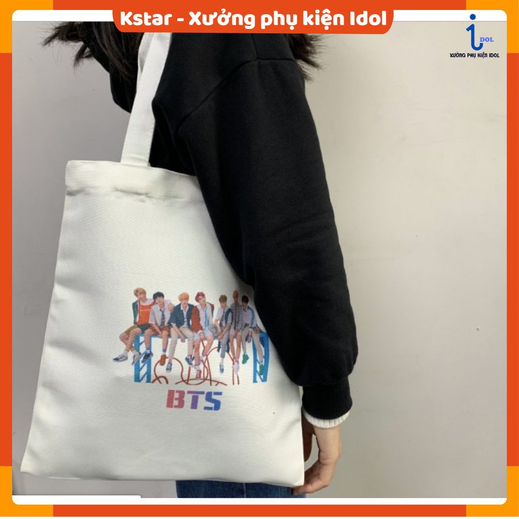 Túi tote in hình Bangtan và thành viên