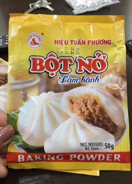 Men nở ( bột nở) làm bánh gói 50g