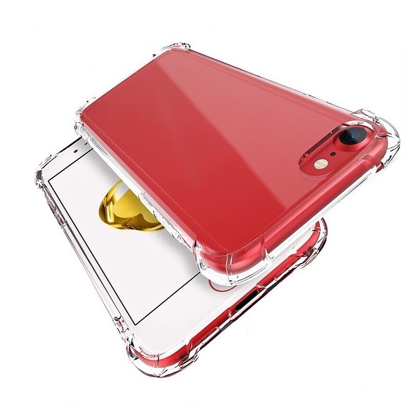Ốp lưng silicon trong suốt chống sốc cho iPhone 6 đến 15 pro max