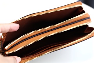 Ví Double Zip cầm tay 2 ngăn
