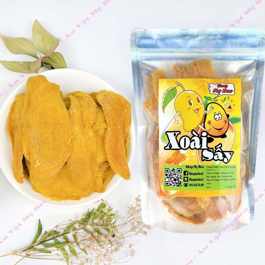 500Gr xoài sấy dẻo Đà Lạt ngon ngọt túi zip