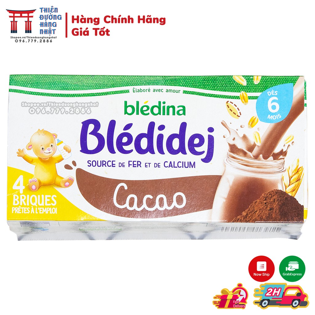 Sữa nước Bledina vỉ 4 hộp x 240ml Pháp [DATE T8, T9/2021]