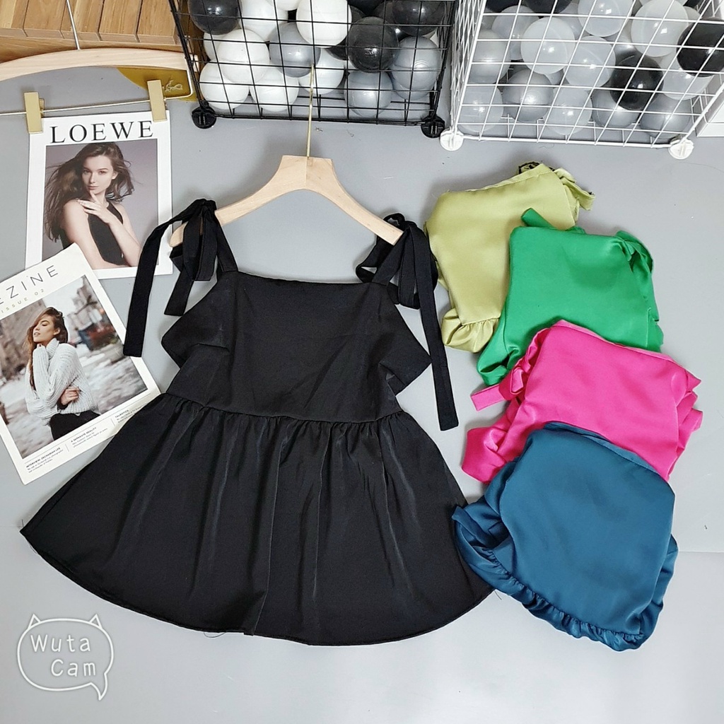Áo lụa babydol áo 2s mát mẻ đứng from-Minxy shop