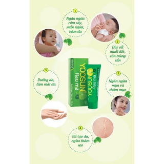 kem ngừa mụn, mát da, lành sẹo YOOSUN Acnes, Yoosun Rau má , Yoosun Nghệ 25gr/tuýp