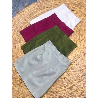 chân váy chữ A chất da lộn