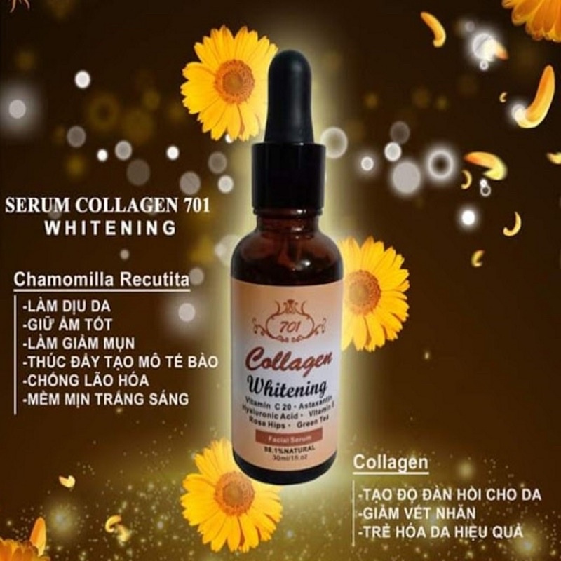 Serum dưỡng trắng da Collagen Whitening Facial Serum 701