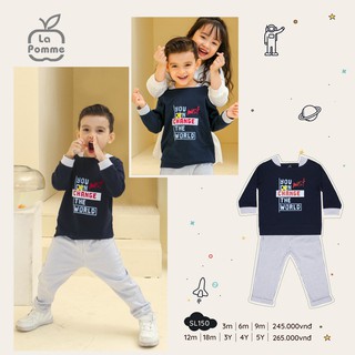 SL150 Bộ dài tay Change the world La Pomme