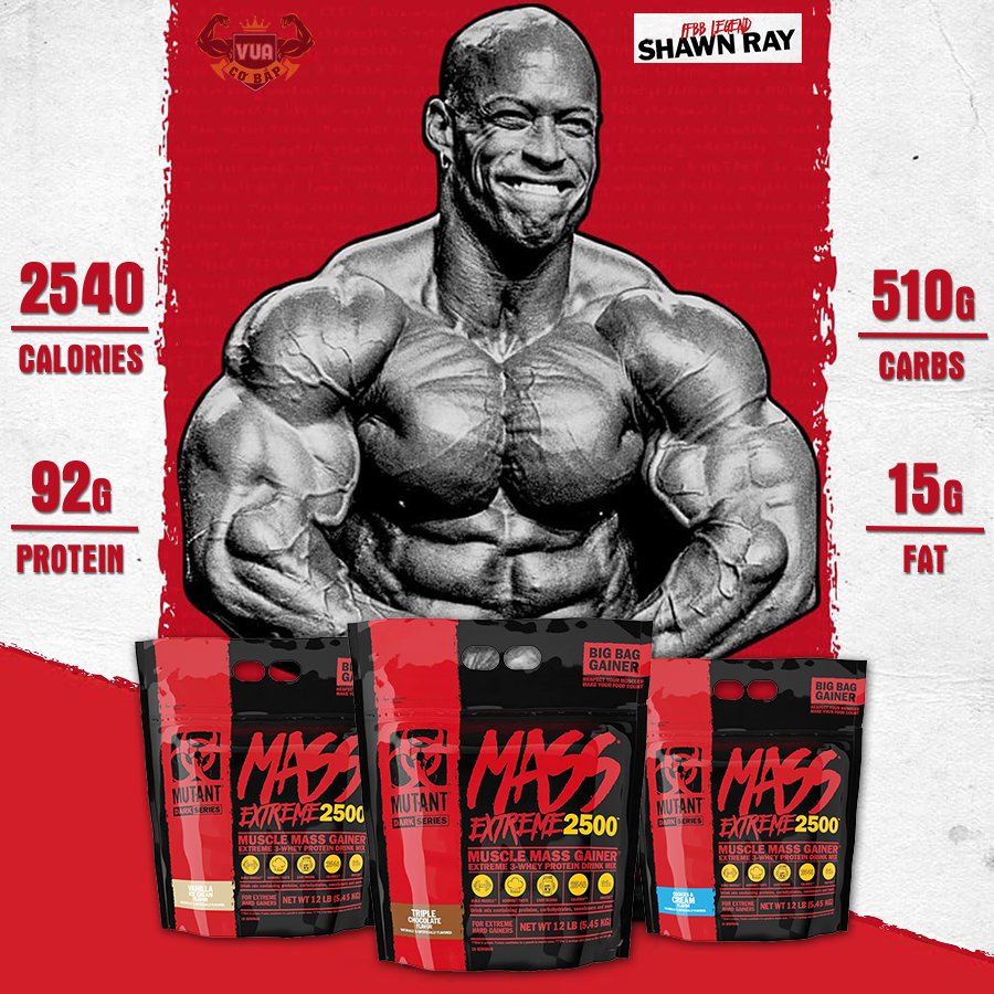 Sữa Tăng Cân Mutant Mass XXXTreme 2500 12Lbs Túi 5.45KG