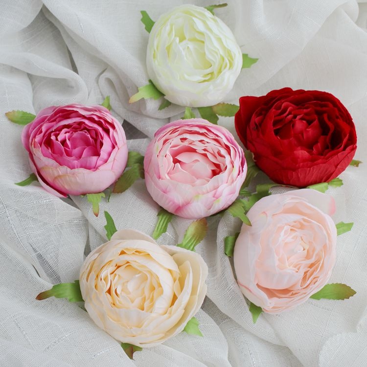 (8cm) Đầu bồng hồng sen trứng,trà trứng trang trí