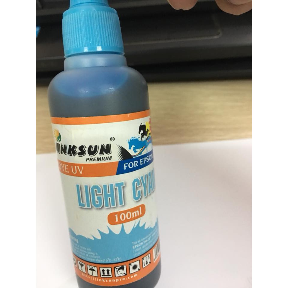 Mực Dye UV Epson 100ML xanh nhạt