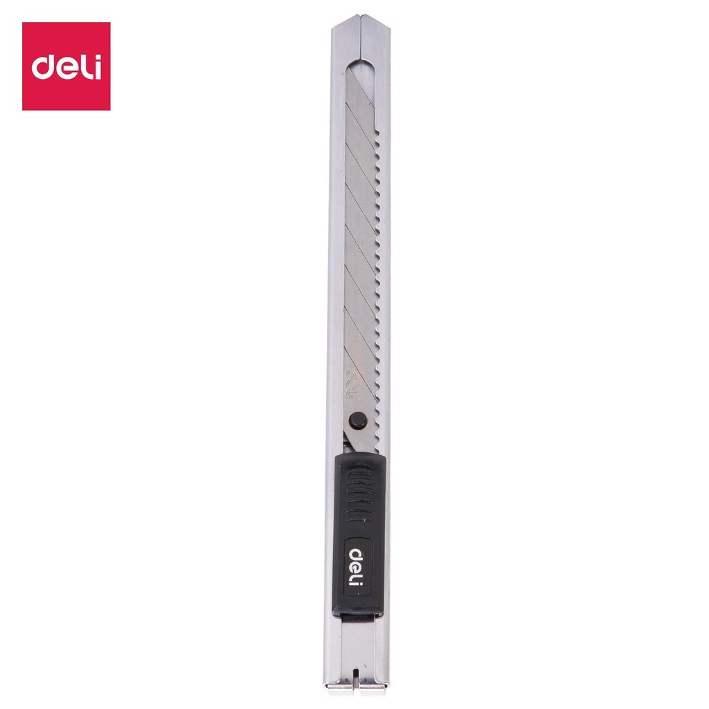 Dao rọc giấy inox DELI 2034 SK5 30 ĐỘ - Dao rọc giấy DELI E 2034, lưỡi dao nhỏ Deli E2034