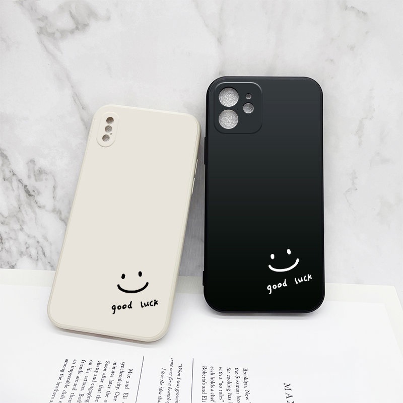 Ốp lưng IPhone Mặt cười Luck Cạnh vuông 6/6s/6Plus/6sPlus/7/8/7Plus/8Plus/x/xs/xr/xsmax/11/11pro/12/13/14Pro/Plus/ProMax