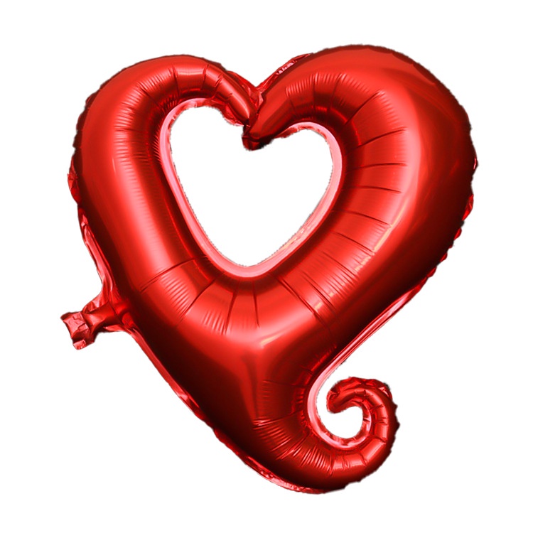 Bóng nhôm trái tim rỗng trang trí sinh nhật, party Fubao Store