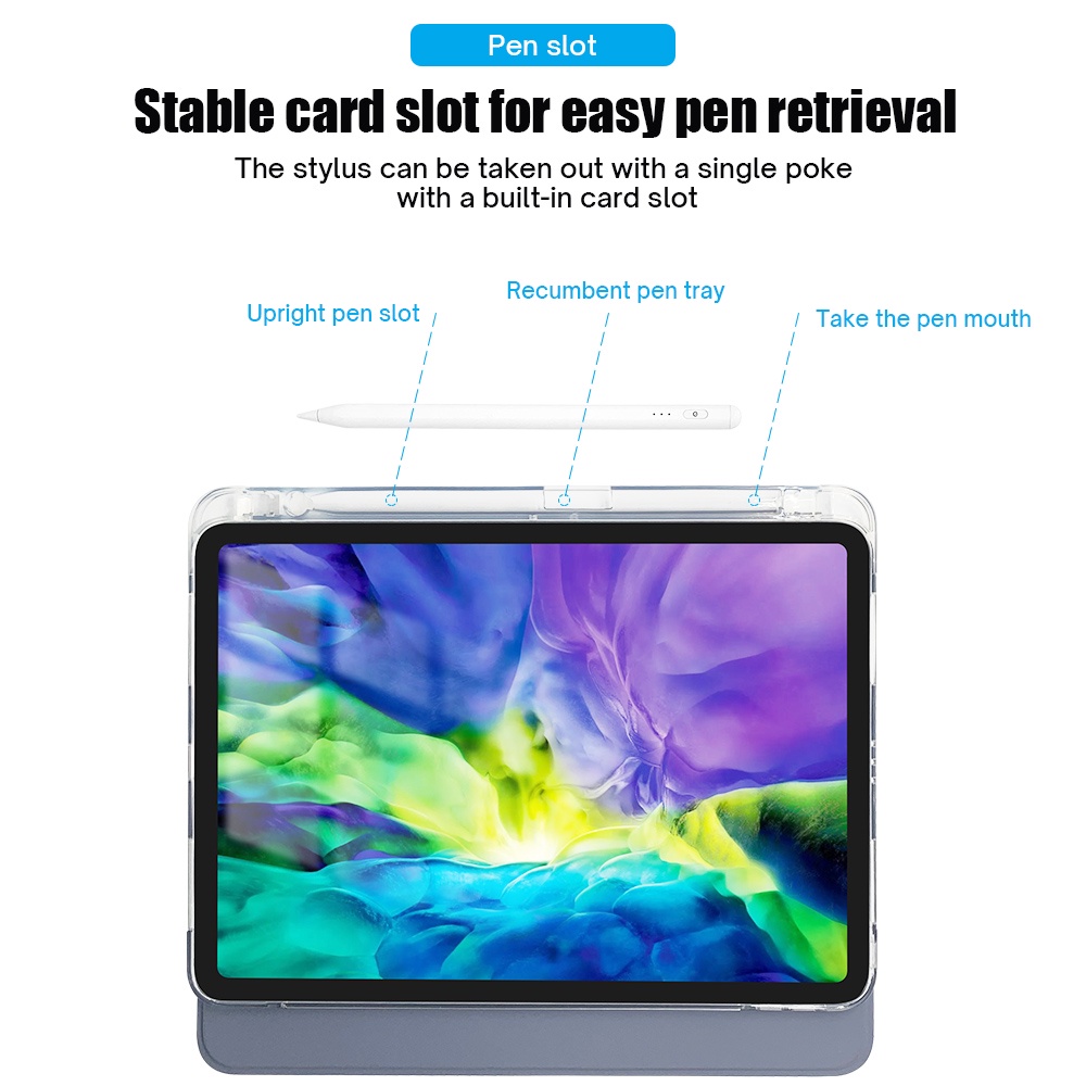 Bao da Máy Tính Bảng Dllencase 2021 cho Ipad Pro 11 M1 2019 2020 10.2 7 / 8th 2018 9.7 5 / 6th Mini 4 5 Air 4 10.5 10.9