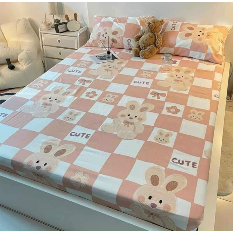 Bộ chăn phao ga gối cotton poly đủ 5 món siêu nhẹ ,siêu ấm mẫu hot trenl mới nhất