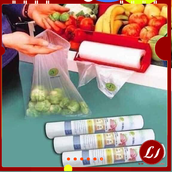 Set 3 cuộn đựng thực phẩm TRẮNG tự hủy, an toàn môi trường- labi