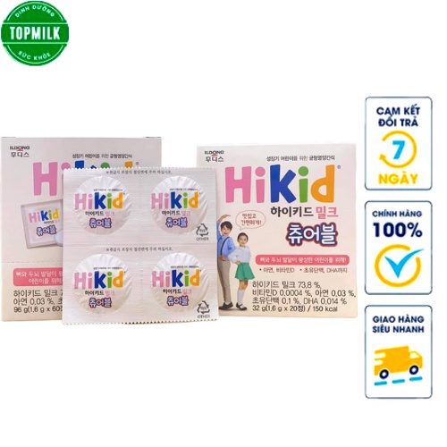 Sữa Hikid Viên Hàn Quốc hộp 96g ( 60 viên)