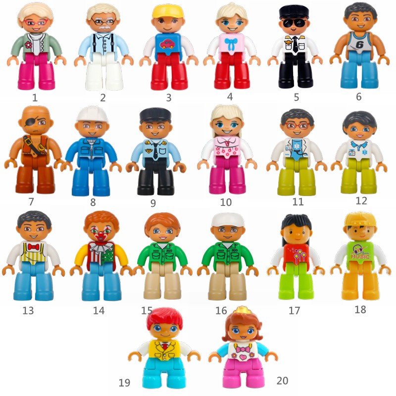 Bộ Đồ Chơi Lắp Ráp Mô Hình Thành Viên Gia Đình / Bác Sĩ / Bác Sĩ / Công Viên Cho Bé