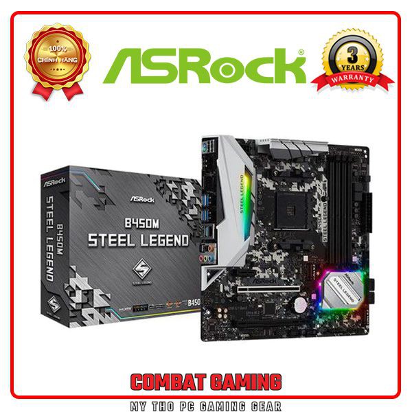 Bo Mạch Chủ ASROCK B450M STEEL LEGEND
