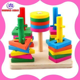 Đồ chơi xếp hình thả cọc