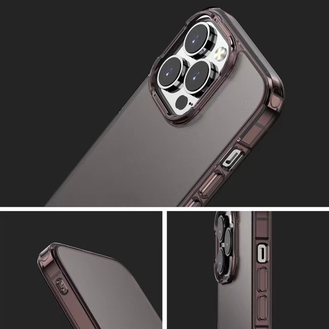 Ốp Điện Thoại Nhựa Cứng Trong Suốt Bề Mặt Nhám Cho iphone 14 pro max 13 pro max 12 pro max