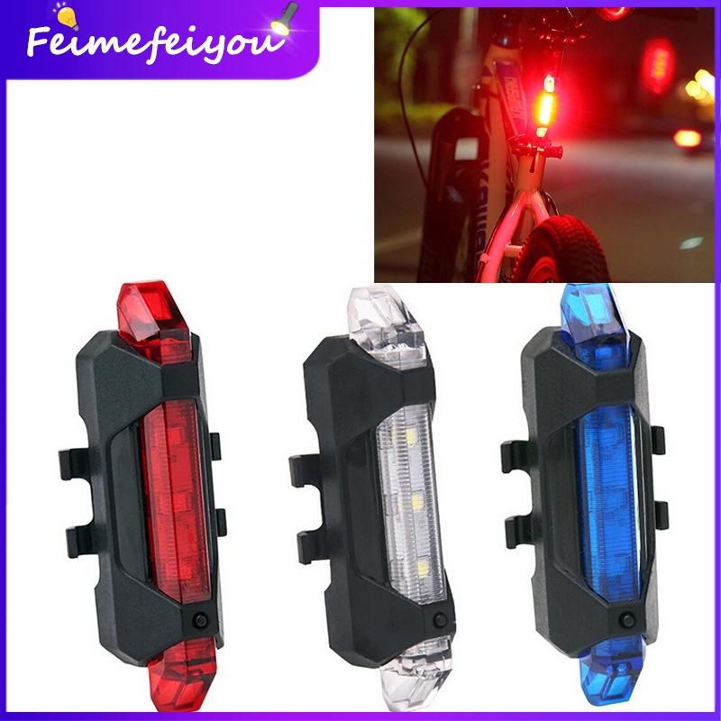 Đèn LED tín hiệu gắn đuôi xe đạp có thể sạc lại bằng cổng USB