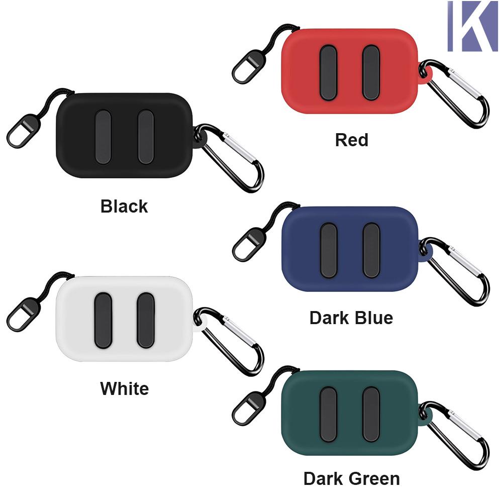 Vỏ bảo vệ hộp sạc tai nghe bằng silicon kèm móc khóa tiện dụng thích hợp cho Skullcandy Dime