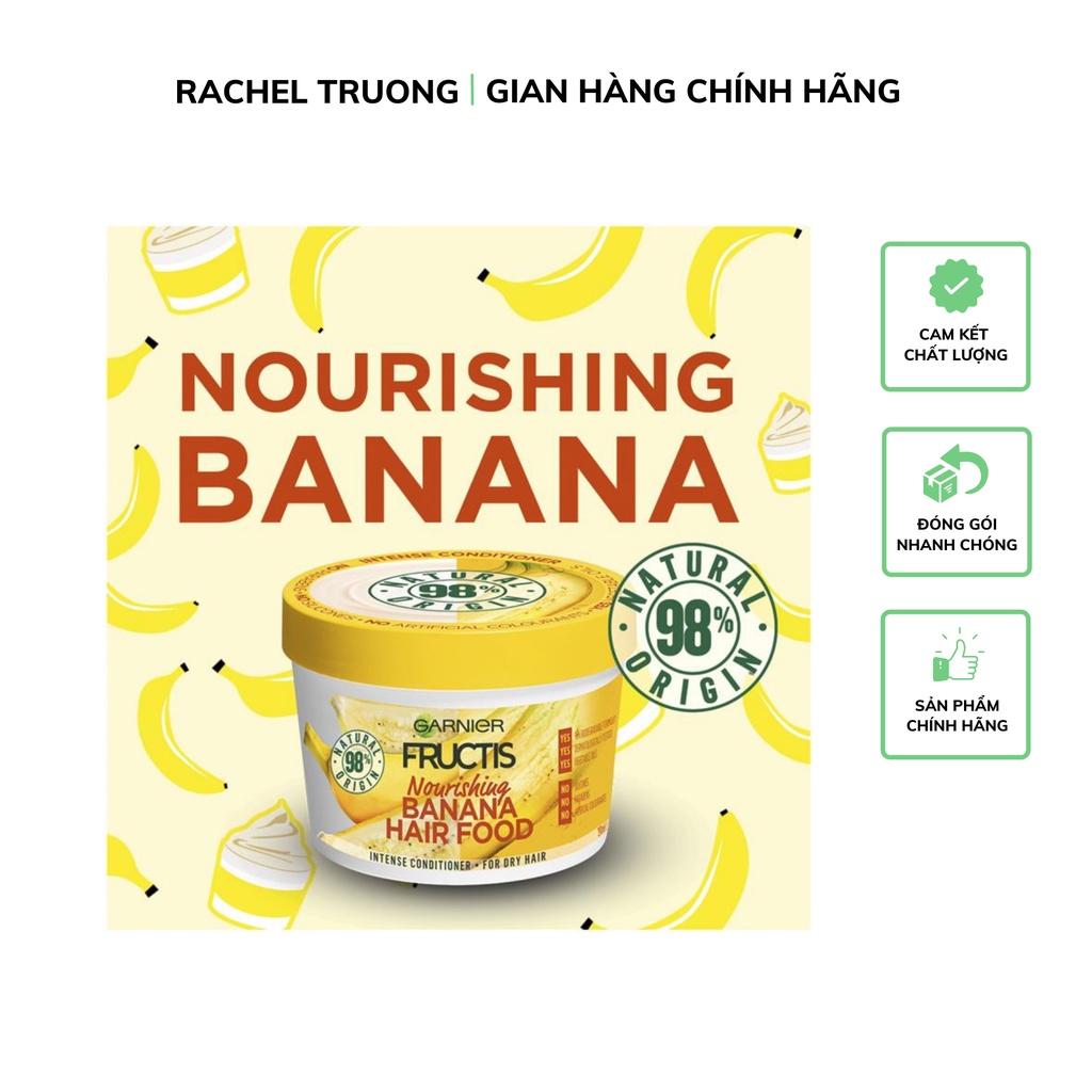 Mặt nạ ủ tóc GARNIER dưỡng chất từ chuối phục hồi dưỡng tóc khô xơ