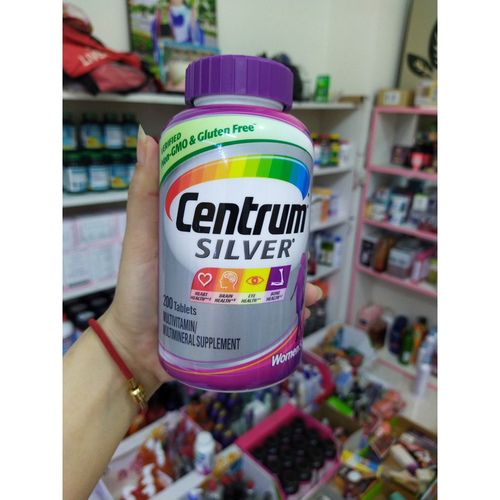 [HSD 11-2022] Centrum silver women cho phụ nữ trên 50 hộp 200viên