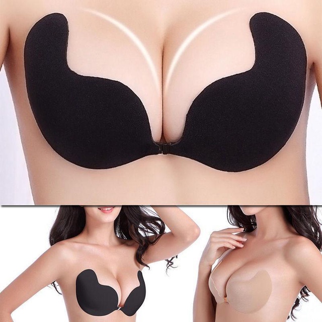 dán ngực silicone miếng dán ngực silicon Xoài bra Cài Trước Tạo Khe Đẩy Ngực Bám Dính