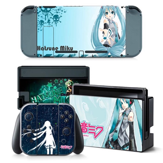 dán skin lụa nintendo swich mẫu haku miku 2