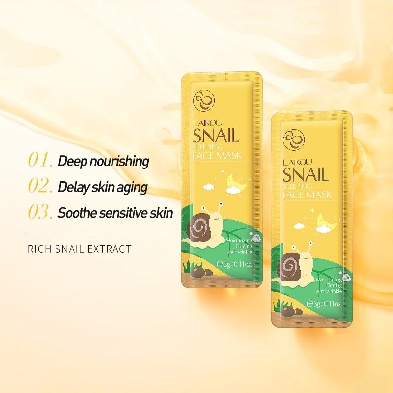 Mặt Nạ Ngủ LAIKOU Ốc Sên Chống Lão Hoá