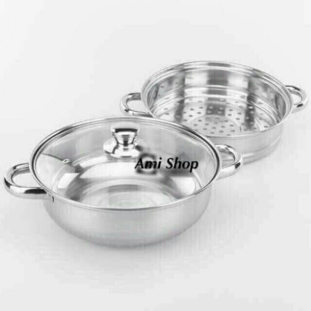 Nồi nẩu kiêm nồi hấp 2 tầng | BigBuy360 - bigbuy360.vn