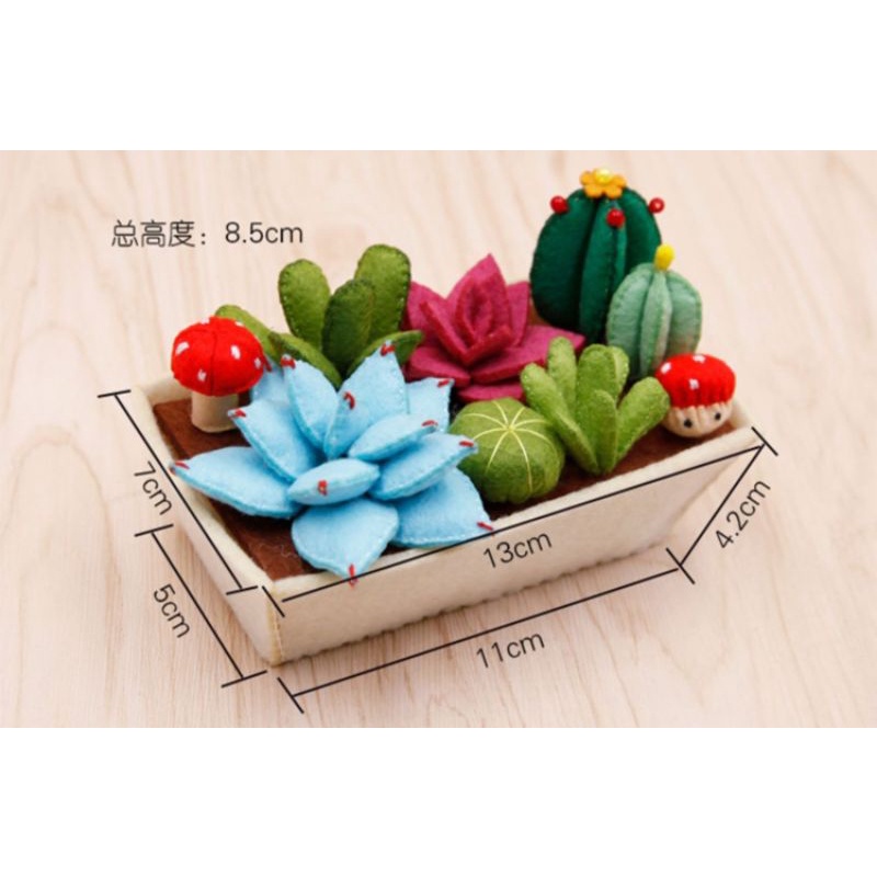 (HÀNG ORDER) Set nguyên vật liệu làm chậu cây trang trí handmade