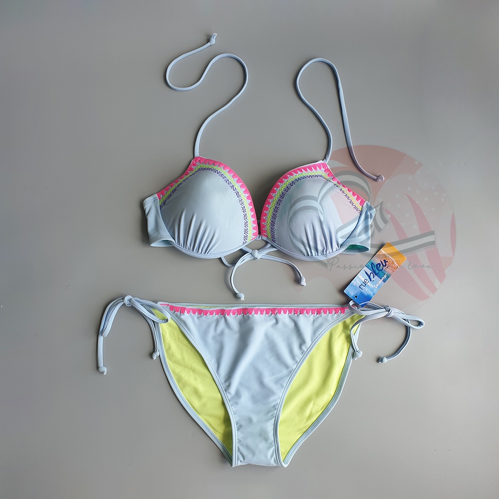 Bộ bơi hai mảnh Ru 21 họa tiết boho đẩy ngực rất tốt xuất khẩu Mỹ