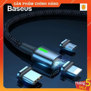 Cáp sạc và sạc nhanh Từ tính ✌️ GIÁ TỐT ✌️  Baseus nam châm bọc dù  (Type C/ Micro/ Lightning POKA.STORE