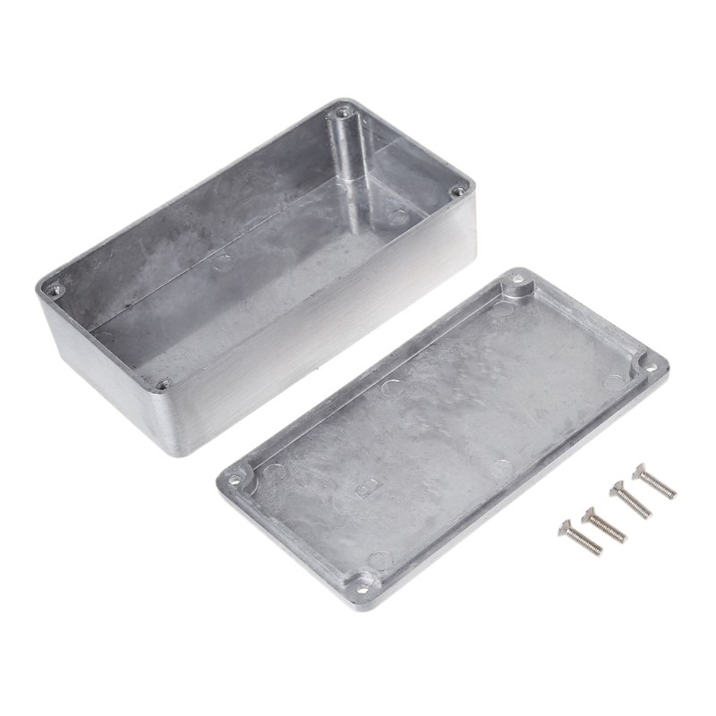 Hộp nhôm bảo vệ cho bàn đạp hiệu ứng ghita điện kích thước 11.2x6x3.1cm