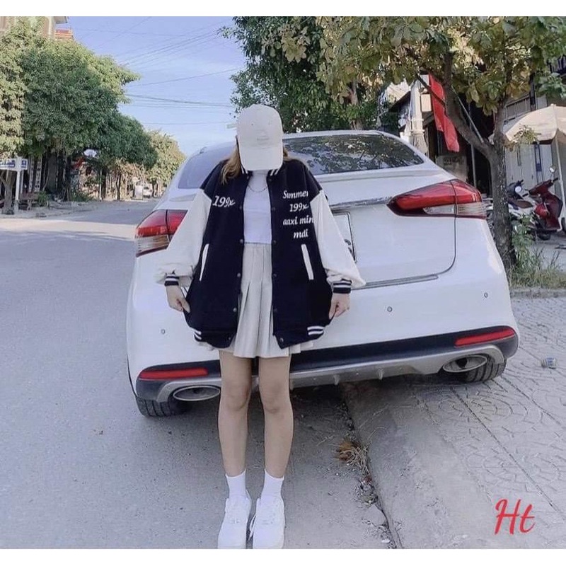 Áo Bomber nỉ phối tay 199x H26 | BigBuy360 - bigbuy360.vn